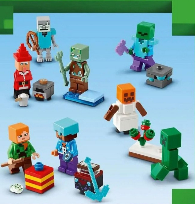 Конструктор Lego Minecraft Лего Майнкрафт Адвент календар дитячий Київ - фото 2