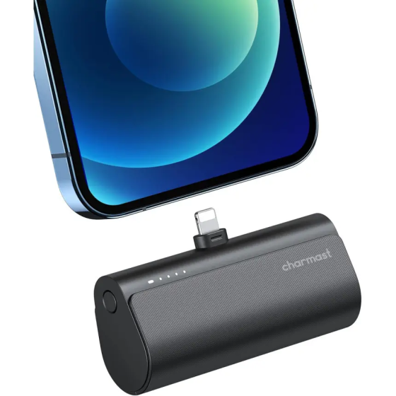 Портативный Power Bank Charmast 5000 мА·ч для iPhone, Lightning, быстрая зарядка PD 20 Вт, черный Киев