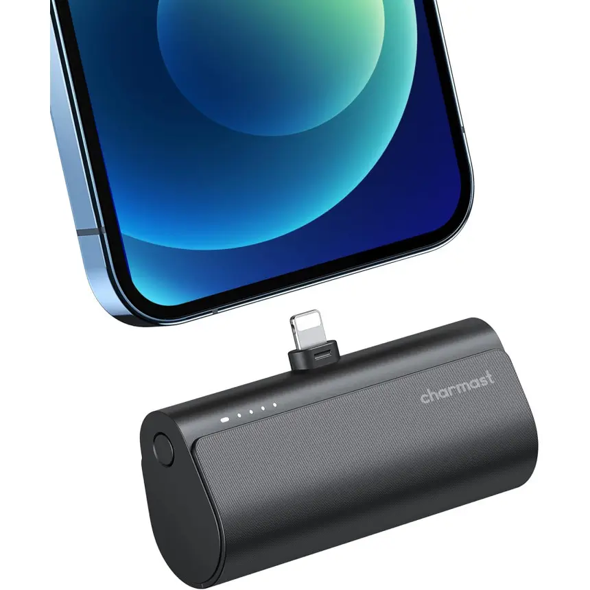 Портативный Power Bank Charmast 5000 мА·ч для iPhone, Lightning, быстрая зарядка PD 20 Вт, черный Киев - изображение 1