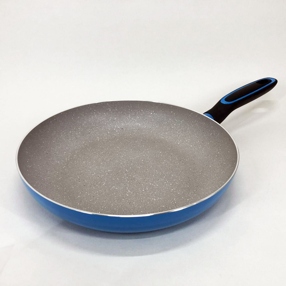 Сковорода для приготовления на газовой плите, Литая алюминиевая сковорода Глубокая для кухни UV-69 Львов - изображение 7