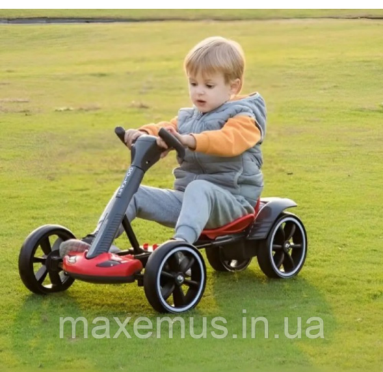 Детский электрокарт с пультом управления мягкими колесами Spoko SP V 1 7 6V 4,5А электрокарт аккумуляторный черный Мостиська