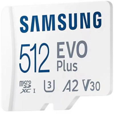 Карта памяти Samsung 512 GB microSDXC Class 10 UHS-I U3 V30 A2 EVO Plus+SD Adapte (MB-MC512SA/EU) Винница - изображение 2