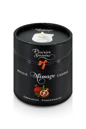 Масажна свічка Plaisirs Secrets Pomegranate (80 мл) подарункова упаковка, керамічний посуд Львів