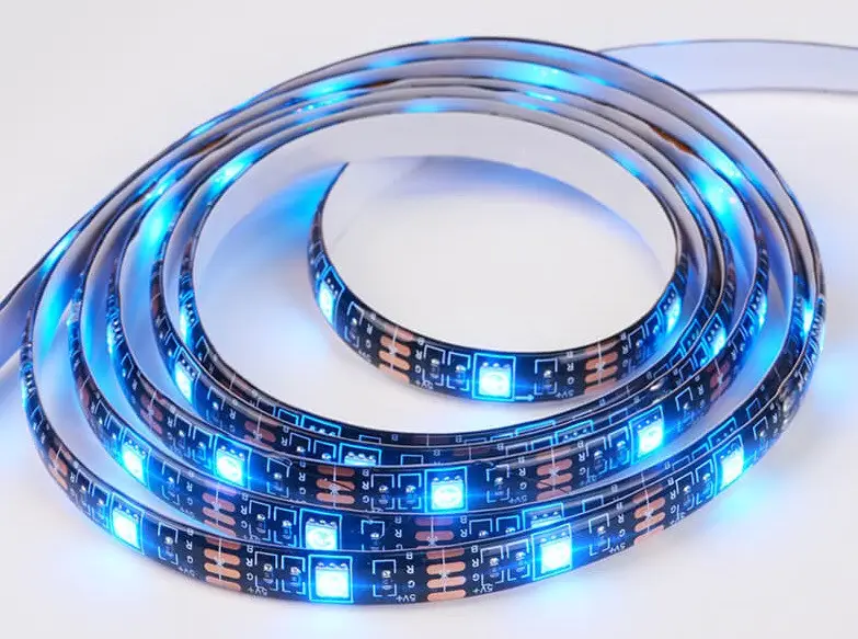 Світлодіодна стрічка Hoco DL30 RGB 4м + пульт (Чорна) Київ - фото 9