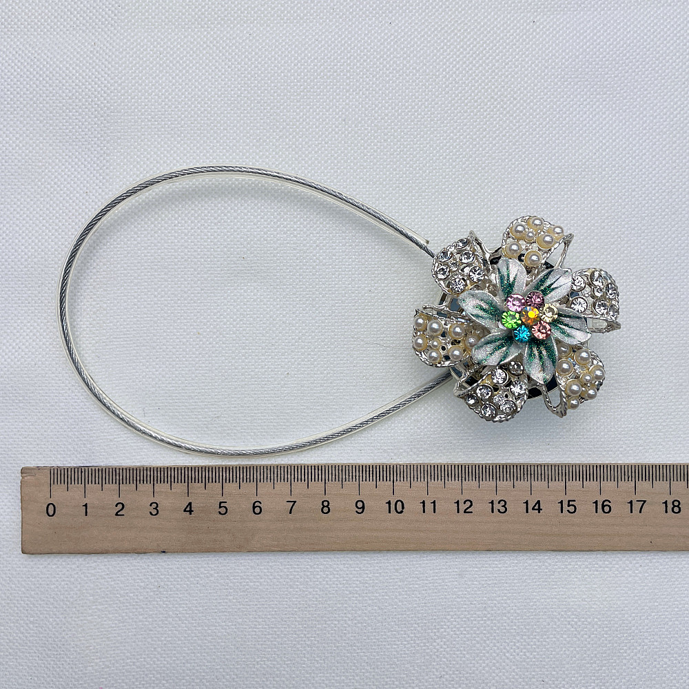 Магніти для штор та гардин "Flowers" набір 2 шт Різнокольоровий (81-232) Київ - фото 7