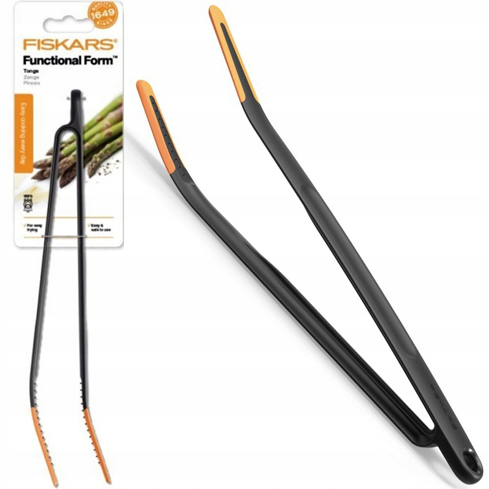 Кухонные Щипцы с силиконовым наконечником Fiskars 