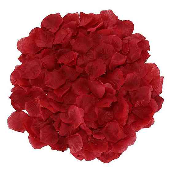 Пелюстки троянд штучні 200 штук 45 на 45 мм бордовий Київ