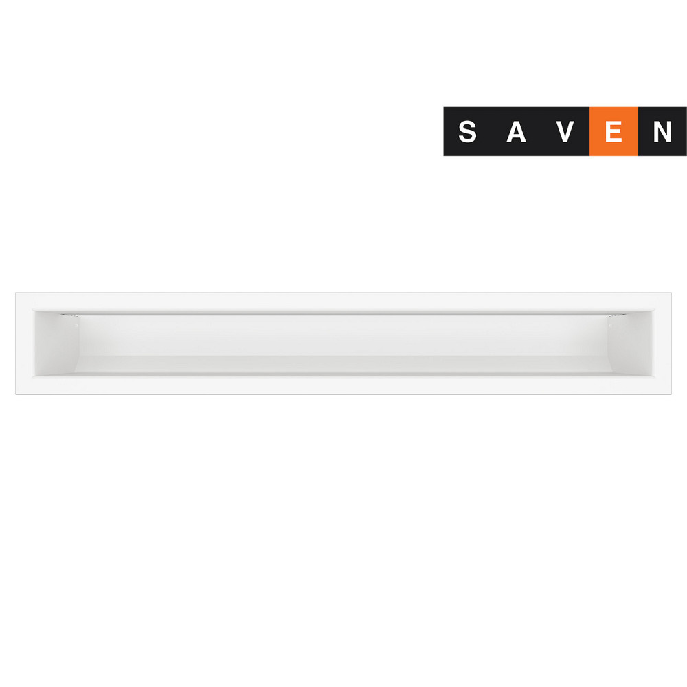 Вентиляційна решітка для каміна SAVEN Loft 90х600 біла Львів - фото 2