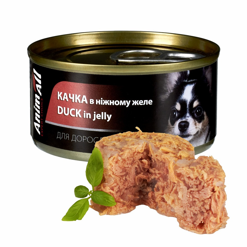 Влажный корм AnimAll АнимАлл утка в нежном желе для собак, 85г Киев - изображение 1