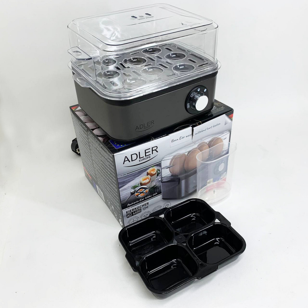Яйцеварка на 8 яиц 800 Вт Adler AD 4486 Gun Metal AF-98 Львов - изображение 10