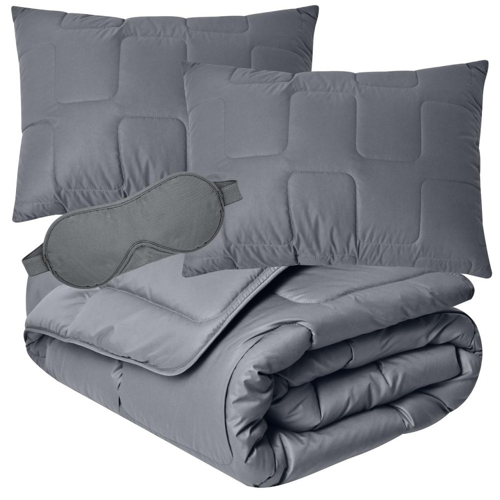 Набор IDEIA евро ManMaker (Одеяло 200х220 см + 2 подушки 50х70 см) + маска для сна Черновцы - изображение 1