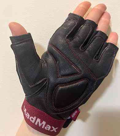 Рукавички для фітнесу MadMax MFG-911 Nine-eleven Black / perpito L Киев