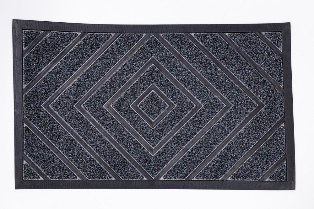 Килимок протиковзкий ПВХ з рельєфним малюнком 75×45 см сірий HP-47-3G Київ - фото 1