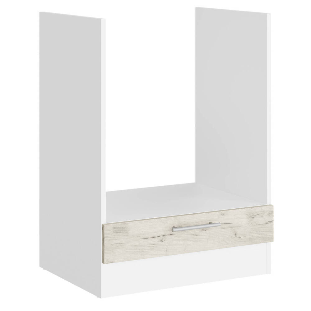 Кухонний модуль під духовку Еверест Еко 600 дуб крафт белый/белый 60х46х82 см (DTM-071019) Дніпро - фото 1