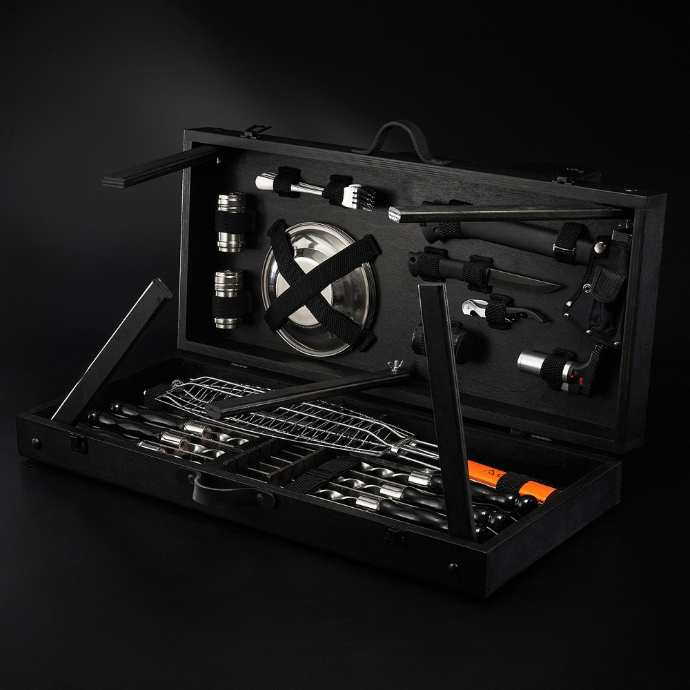 Шампура на подарунок шампури подарункові набори шампурів для шашлику шашличний набір чоловікам у коробці Тернопіль - фото 1