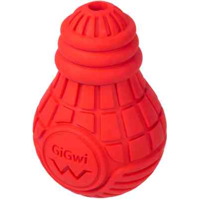 Игрушка для собак GiGwi Bulb Rubber Лампочка резиновая М красная (2337) Винница