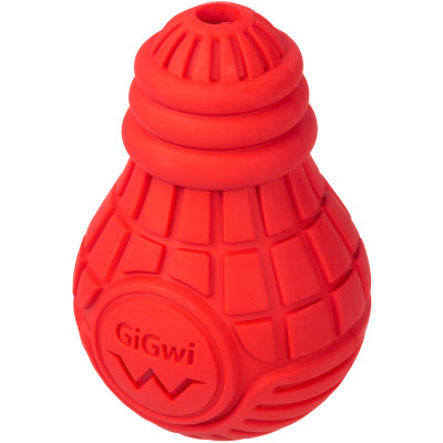 Игрушка для собак GiGwi Bulb Rubber Лампочка резиновая М красная (2337) Винница - изображение 1