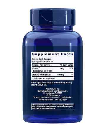 Креатин Life Extension Creatine Capsules 120 Capsules Луцьк