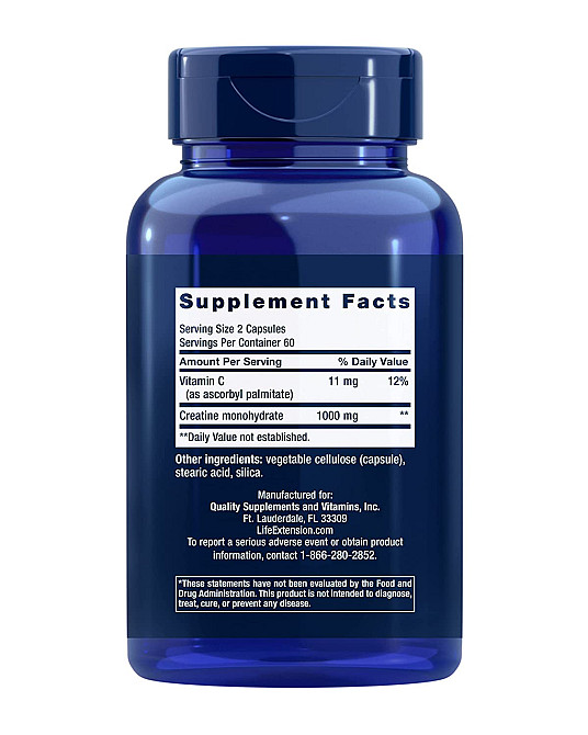Креатин Life Extension Creatine Capsules 120 Capsules Луцьк - фото 2