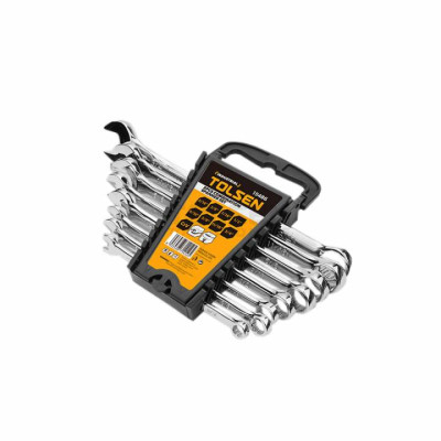 Ключ Tolsen &quot;ПРОФІ&quot; рожково-накидний, дюймовий, 8 шт. (15486) Вінниця - фото 1