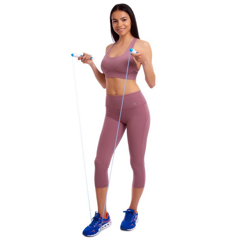 Скакалка со счетчиком и PVC жгутом JPL-1233 Вишнёвое - изображение 7