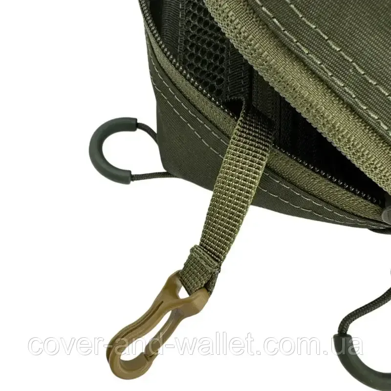 Тактическая сумка бананка небольшого размера оливкового цвета с велкро PS 8247071-Х3М Киев - изображение 6