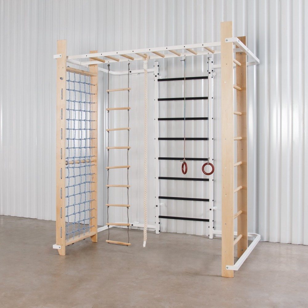 Шведская стенка спортивный комплекс Olimp White для детей и взрослых усиленная металлическая для всей семьи Каменское - изображение 5