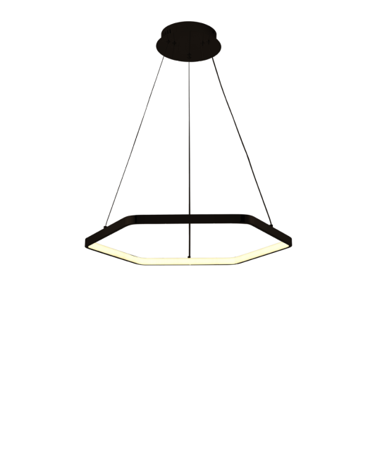 Люстра підвісна світлодіодна Sirius LCD3024 BK чорна Коломия - фото 2