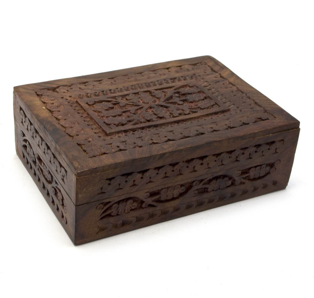 Скринька різьблена дерев'яна Київ - фото 1