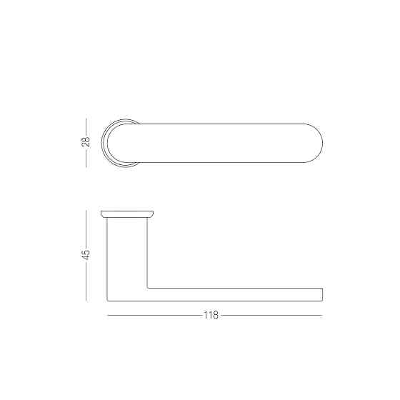 РУЧКА ДЛЯ ДВЕРЕЙ БЕЗ РОЗЕТКИ NEAT Київ