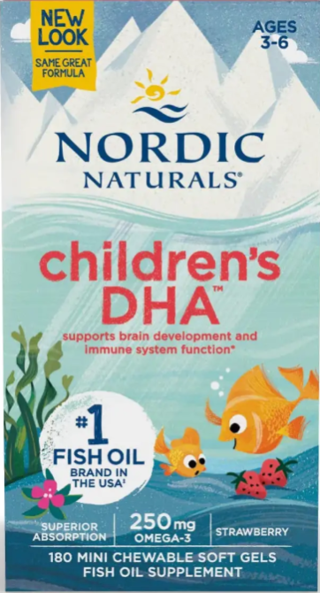 Риб'ячий жир для дітей Nordic Naturals Children's DHA 180 міні гел капс полуниці Київ - фото 1