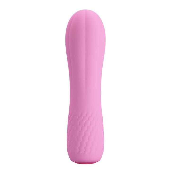 Мини-вибратор Pretty Love Alice, ребристый, розовый, 12 х 3 см Sex Aura Киев - изображение 1
