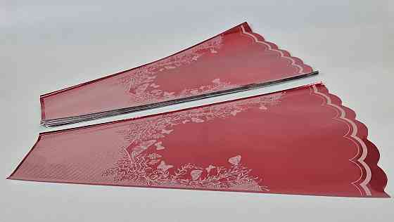 Конусне паковання під квіти h60/13низ/37верх метал червоний (100 шт.) візерунок133 (6) (100 шт.) Харків