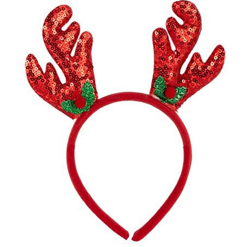 Обідок новорічний "Оленячі ріжки" 2511(Red) 16,5х14,5 см Вінниця - фото 1