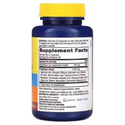 Вітамінно-мінеральний комплекс Rainbow Light Комплекс Детоксикація (Засіб від Запору), Cleanse More, Renew (REN-53440) Вінниця