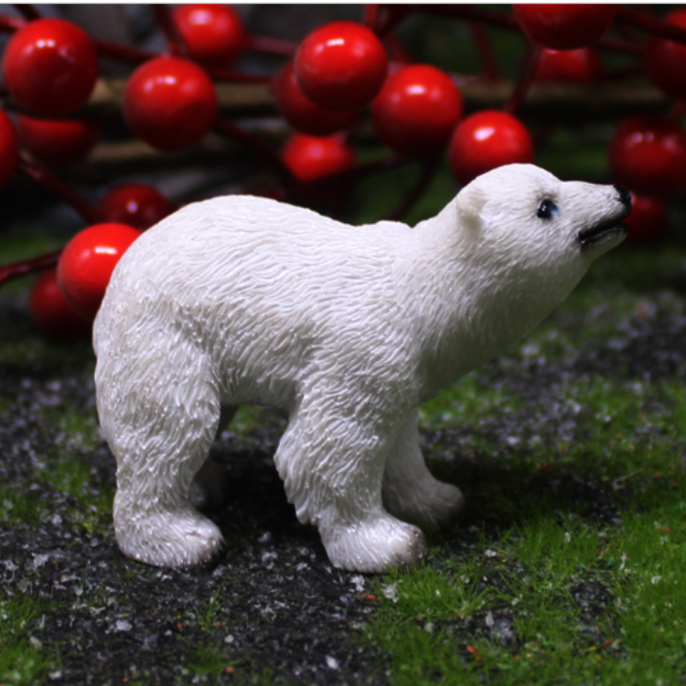 Декоративная фигурка Белый медведь 6.8 х 4.9 см для флорариума, мини-сада, микроландшафта. Одесса - изображение 4