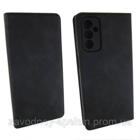 Чехол книга Samsung M13 M135 M136 Защита камеры (черный) Одеса - фото 1