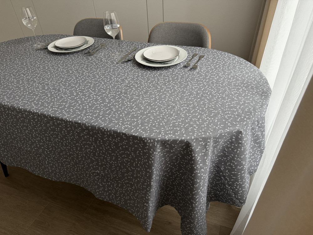 Ecotton Скатертина столова Ecotton DUCK 170х220 см водовідштовхувальна сірий (V 11/ Grey) Коломия - фото 7