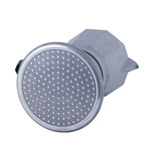 Кавоварка гейзерна 600мл (12 порцій) алюмінієва широке індукційне дно сірий мармур 2519GR KAMILLE Житомир - фото 8