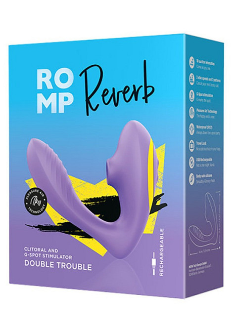 Вибратор двойной стимуляции ROMP REVERB, сиреневый Sex Aura Киев - изображение 7