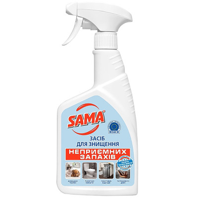 Спрей для чищення ванн Sama Для знищення неприємних запахів 500 г (4820270630969) Вінниця - фото 1