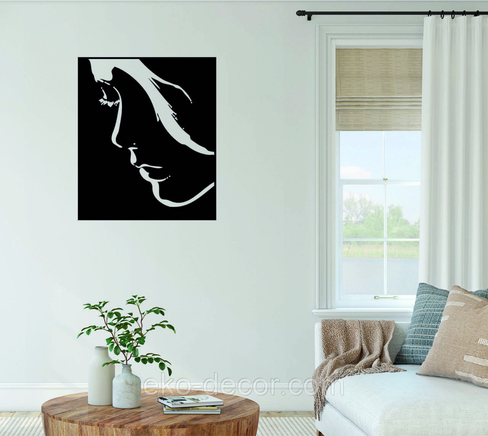 Декоративное настенное Панно «Женский Образ», Декор на стену 110*93 см, Черный Киев - изображение 4