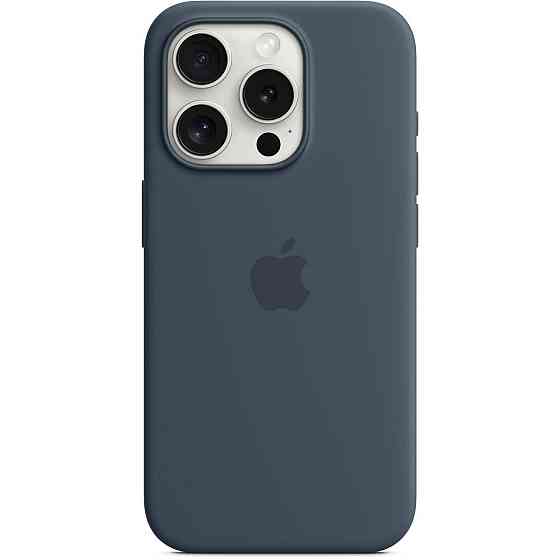 Чохол-накладка Apple Silicone Case with MagSafe для Apple iPhone 15 Pro Storm Blue (MT1D3) ( 13741 ) Харків