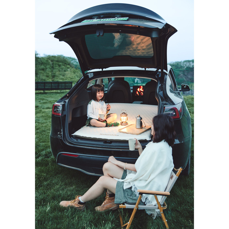 Матрас cамонадливающий автомобильный двойной Naturehike CNK2450WS010, светлый хаки Киев - изображение 3
