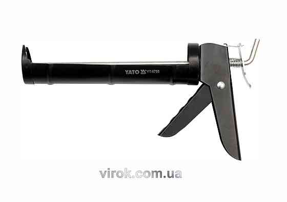 Пістолет півкруглий зміцнений для нанесення герметиків YATO, l= 225 мм [10/20] Одеса