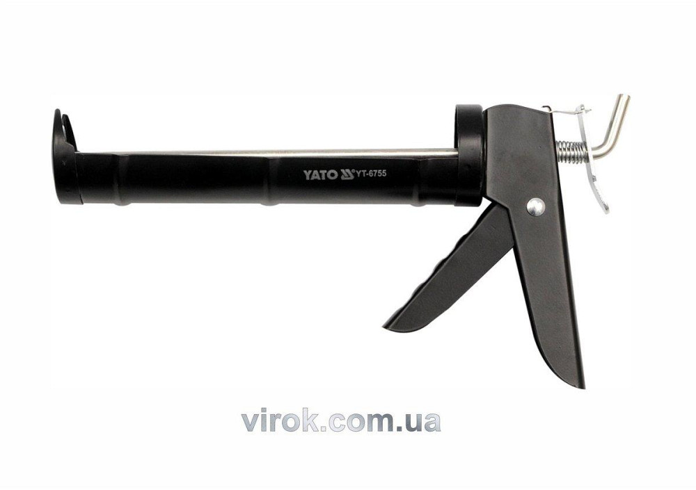 Пістолет півкруглий зміцнений для нанесення герметиків YATO, l= 225 мм [10/20] Одеса - фото 1