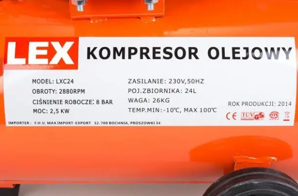 Повітряний компресор LEX LXC24 -24 л 2.5 кВт. 210 л / хв Київ - фото 7