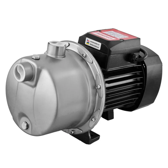 Насос поверхностный всасывающий Koer JS-1100 корпус нержавейка Н=56М Q=3,6кбМ, P=1100 Вт, 1