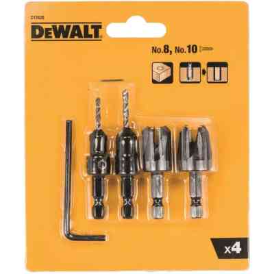Набір фрез DeWALT по дереву 2шт + зенкер з свердлом 2шт. (DT7620) Вінниця