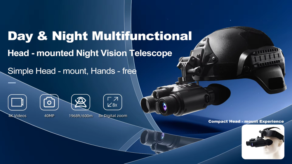 Бинокль ночного видения Z9158 4K FHD HD 850нм (до 600м в темноте) MicroSD 64GB + крепление Wilcox L4G24 (Металл) Винница - изображение 5